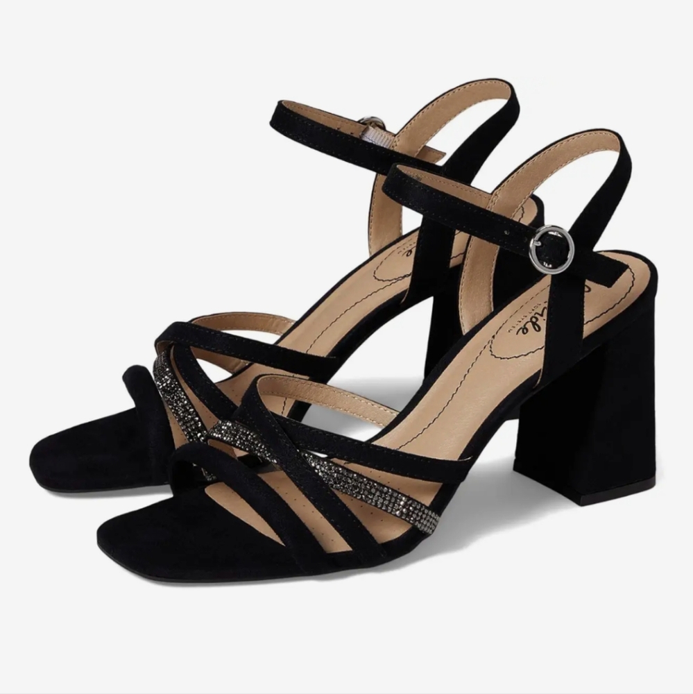 Lifestride Womens Belle Block Heel Strappy Dress Sandals 6.5 - Picture 2 of 9